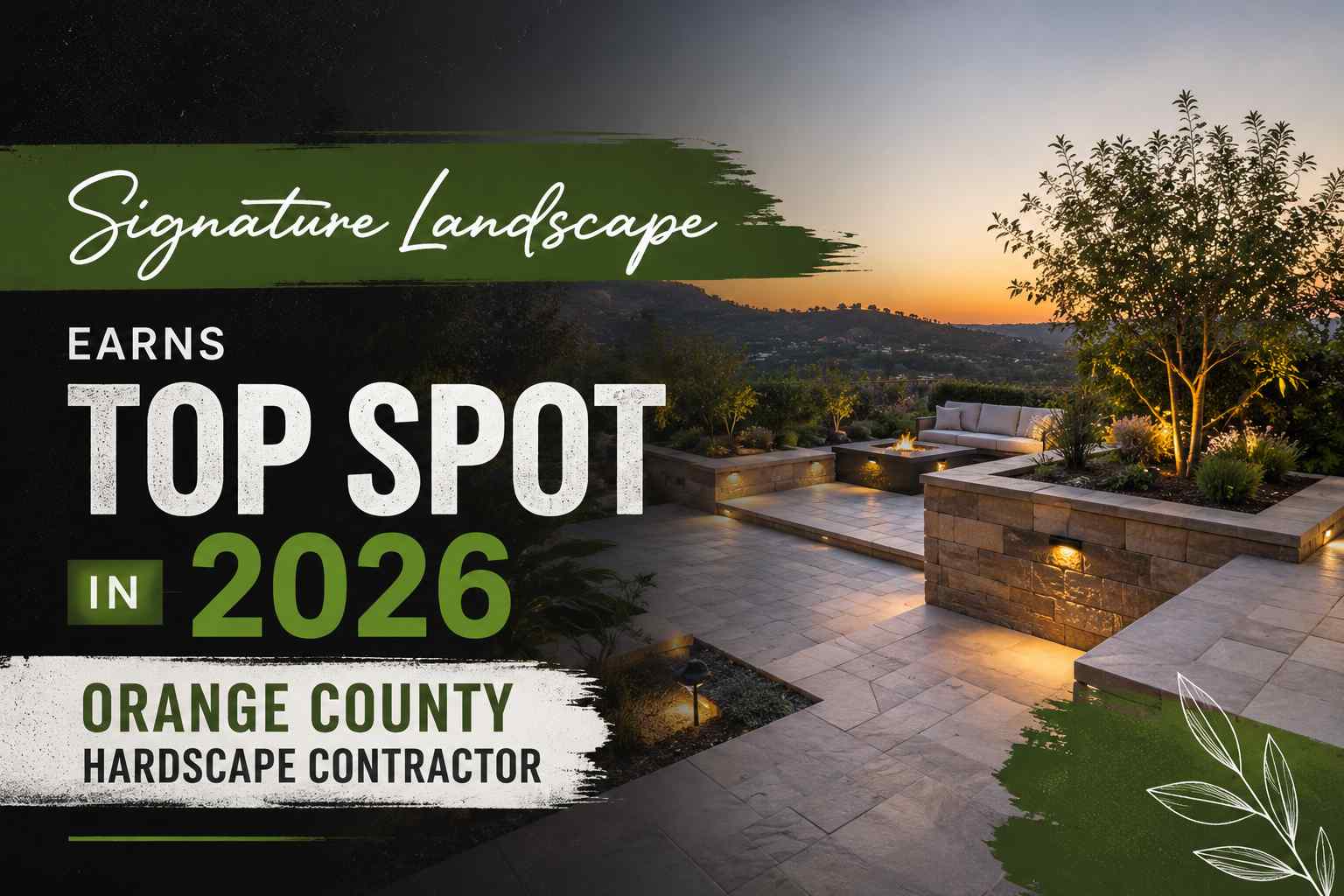 Signature Landscape Earns Top Spot in 2026 Orange County Hardscape Contractor Guide